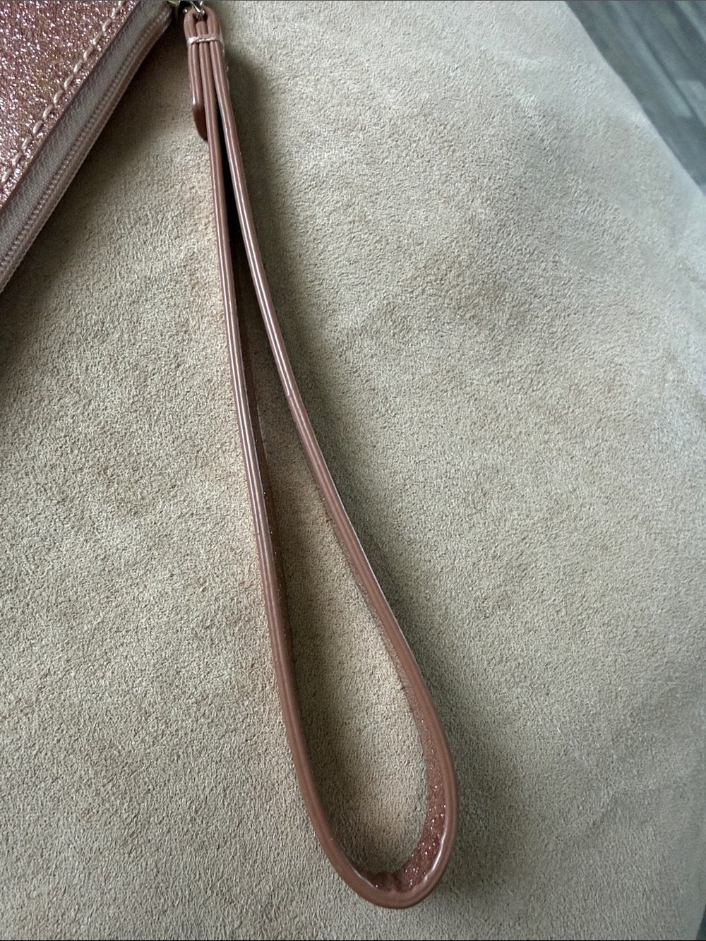 kate spade Rose Gold Glitter Wristlet Clutch - Picture 4 of 14